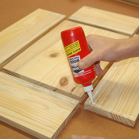 gluing wooden panels together gluing wooden panels together